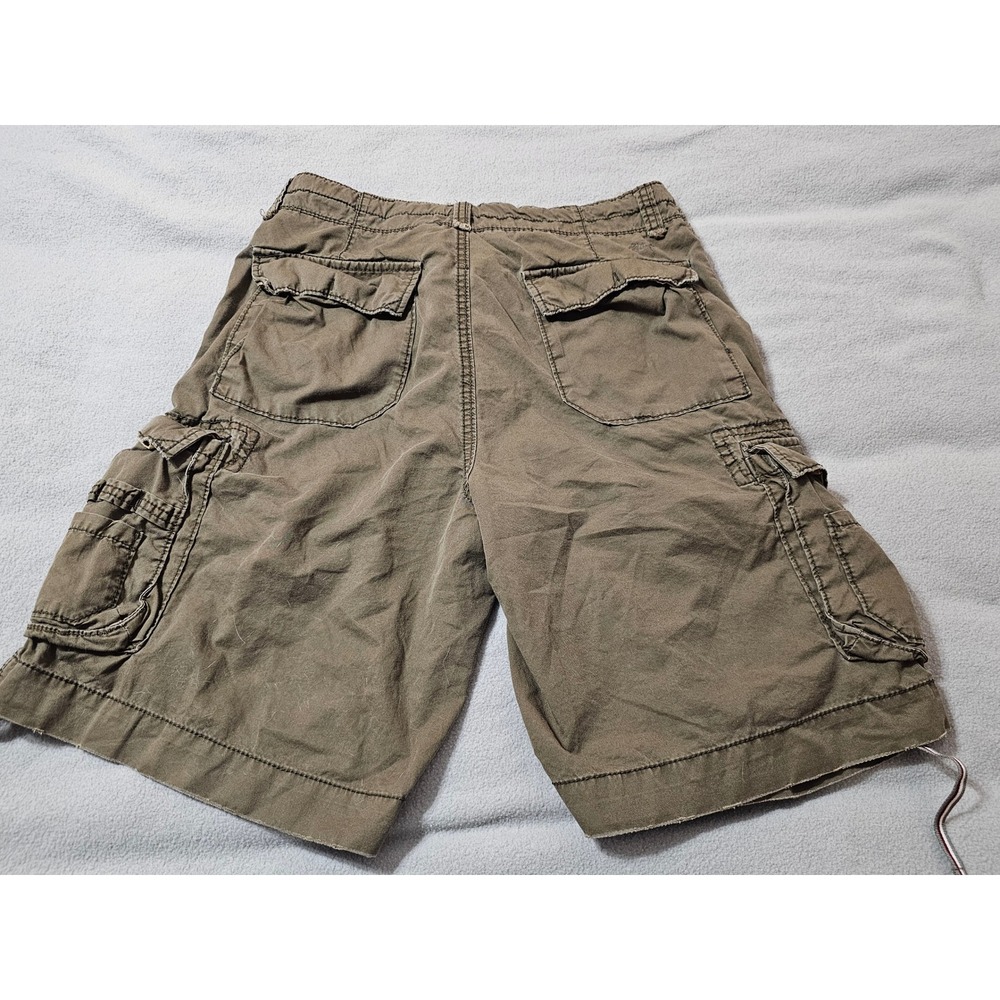 Unionbay Mens Cargo Shorts Size 32 Olive Green Cotton Multi Pocket Casual Hiking - Picture 6 of 6